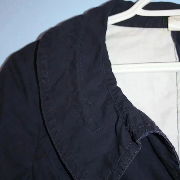 J. Crew Button Front Jacket Navy Blue Size 10 VINTAGE Women's - Picture 6 of 16